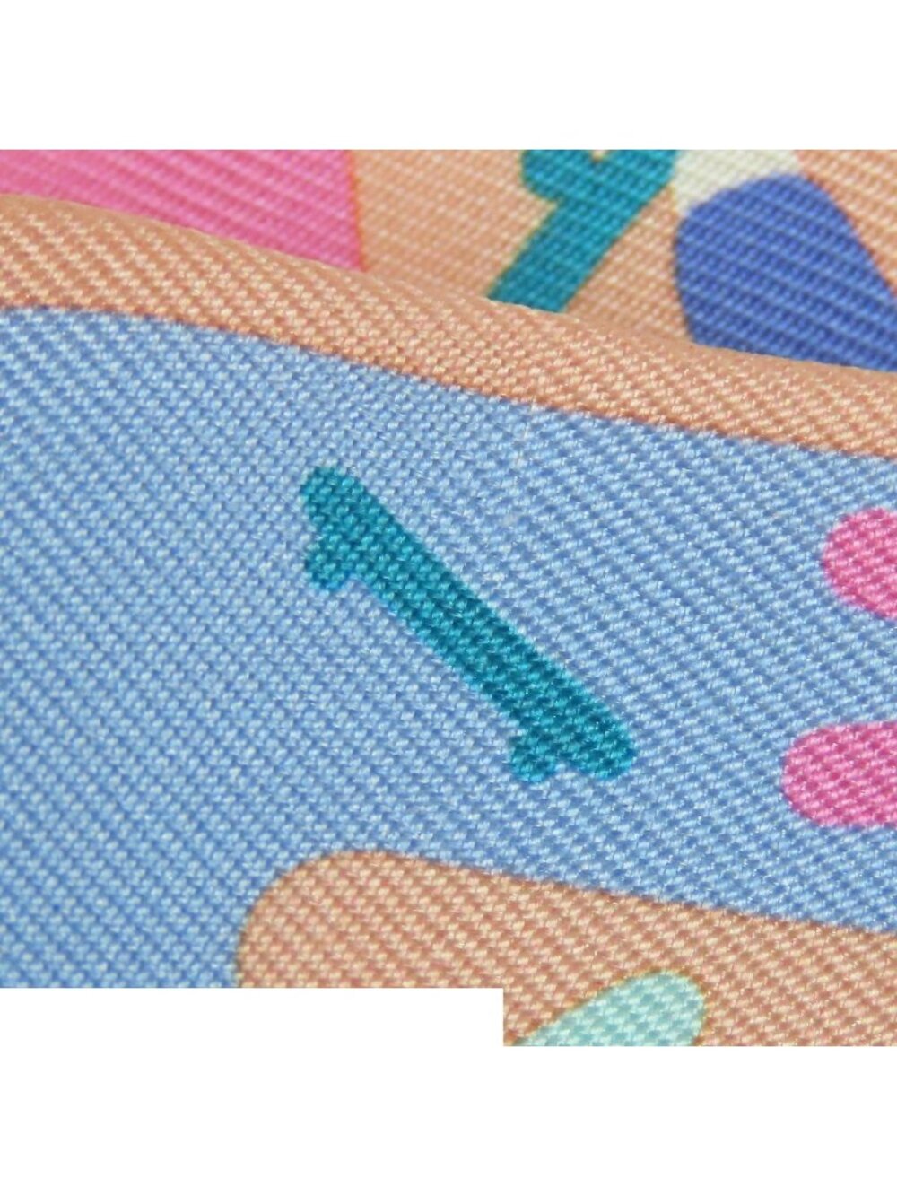 Hermes Twilly 09 Rose Poodle Blue Multicolor Silk Figure Libre Scarf - Picture 7 of 9